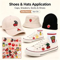 Lot de 26 écussons thermocollants à motifs de fruits pour vêtements, chapeaux, sacs, chaussettes, pour cadeaux DIY, décoration d'activités commerciales, personnalisation d'uniformes