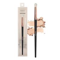 Nouvelle conception 2026 – Ensemble de 15 pinceaux de maquillage de luxe en aluminium durable avec logo, pour visage, végétaliens, haute qualité, marque privée, manche en bois