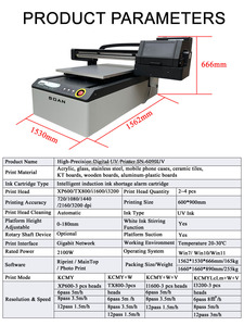 <span class=keywords><strong>Stampante</strong></span> Piana UV 6090 a Getto d'Inchiostro Multifunzionale, Stampanti Digitali a Getto d'Inchiostro LED 3D per Penne, Bottiglie, Cover per Telefono, Etichette in Cristallo - Product Image 2