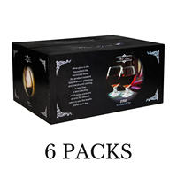 Verres à dégustation de bière courts Ultra Design, 6 pièces, 12 oz, verres à liqueur transparents, verres à liqueur