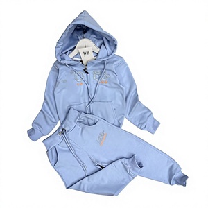 Vêtements coordonnés délavés style vintage, col rond, coupe décontractée, bas élastique, qualité supérieure, directement de l'usine - Product Image 1