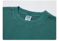 T-shirt Homme Haut de Gamme en Coton Lourd Tricoté 100% Coton, Manches Courtes, Couleur Unie, Coupe Oversize, Col Rond, Logo Personnalisé, Anti-boulochage