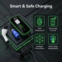 Chargeur EV portable étanche IP65 avec application Tuya, Wi-Fi et fonctionnalité Bluetooth, servant de station de charge portable