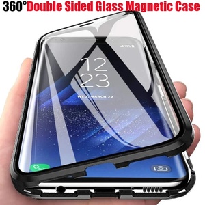 Funda de teléfono magnética de Metal de vidrio TPU de doble cara de protección completa de 360 ° para <span class=keywords><strong>Samsung</strong></span> S25 Ultra S22 S24 Ultra Plus A55 cubierta de parachoques - Product Image 2