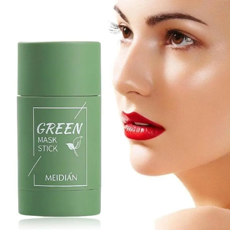 IFINE güzellik özel etiket yeşil kil maskesi sopa krem yağ kontrolü nemlendirici nemlendirici YEŞİL ÇAY yüz kil maskesi sopa