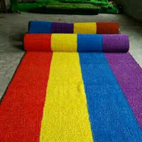 Gazon synthétique artificiel, tapis de gazon artificiel coloré pour la maternelle, l'école, le terrain de sport, le terrain de football, vente en gros d'usine