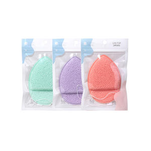LMLTOP Water Drop <b>Facial</b> Cleansing Puff PVA Makeup Remover <b>Sponge</b> Green Purple Orange SY770 - Product Image 1