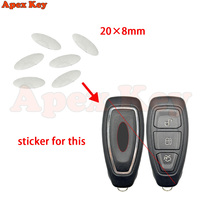 Pegatina de Repuesto para Emblema de Llave Inteligente de Aleación de Aluminio, Conector de Botón para Edge, Explorer, Kuga, Mustang, Fusion
