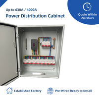 Armoire de distribution basse tension triphasée à quatre fils blanc laiteux pour éclairage d'usine et panneau de commande de distribution d'énergie