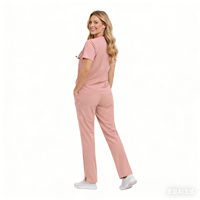 Tenues d'opération hospitalières 42384 – Ensembles de blouses médicales extensibles personnalisables avec logo tissé pour médecins et infirmières