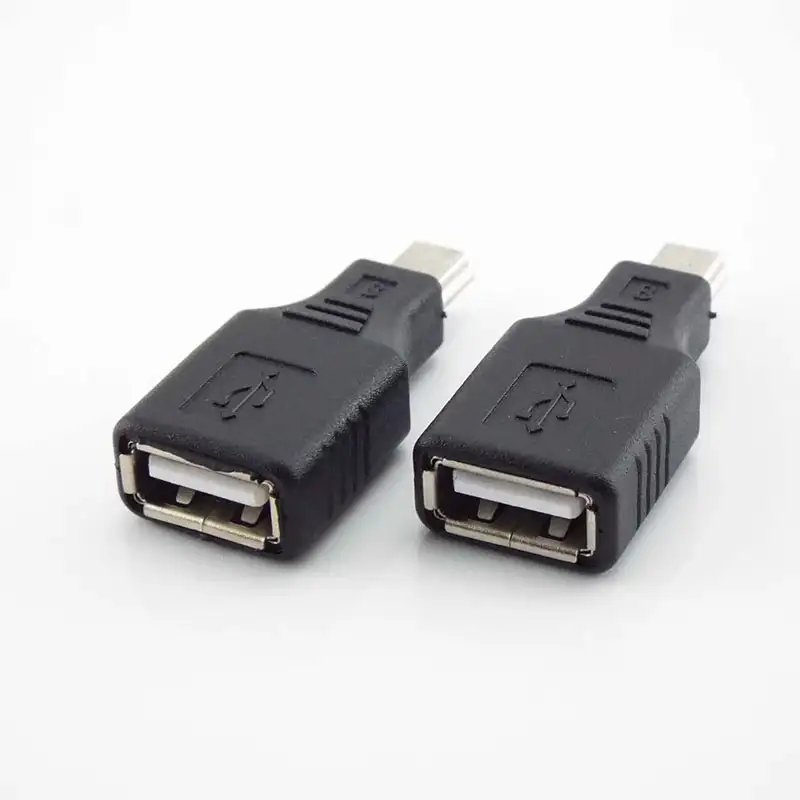 Universal USB 2.0 A À Mini B 5-Broches Femelle Mâle Adaptateur Mini Type-UN B Jack Splitter pour Téléphone Intelligent OTG Convertisseur