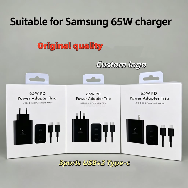 Type-C PD Super Fast Charging 25W/45W/65W Universal Adapter for Mobile Phone Charger EU/US/UK Made in China