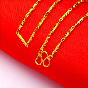 Collana da donna YL con ciondolo a lingotto di ottone a forma di <span class=keywords><strong>pesce</strong></span> Chopin, catena spessa placcata oro, alla moda, dropshipping - Product Image 6