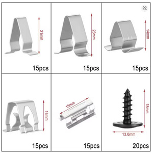 Clips de fixation en U pour carrosserie automobile Winning Path Point, 100 pièces, clips à ressort en acier inoxydable pour réparation de tableau de bord et console - Product Image 4