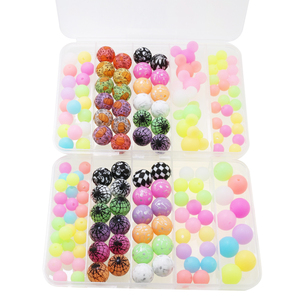 Nuevas Cuentas de Silicona con Estampado de Calavera de Araña de Halloween, 95 Piezas/caja, 10mm/12mm/15mm, Brillan en la Oscuridad, para Hacer Pulseras y Manualidades con Bolígrafos - Product Image 6