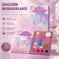 IGOODCO 12PCS/SET Palette de maquillage pour les yeux, kit cosmétique lavable et sûr pour les petites filles, cadeau, vente en gros, étiquette privée OEM
