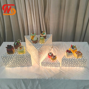 SMOOTH Factory Metal Triangle dessert Display Stand for Hotel Wedding Home <b>Party</b> <b>Decor</b> - Product Image 3