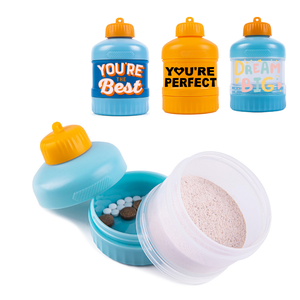 Venta caliente portátil gimnasio proteína en polvo botellas deportes Fitness botella de agua con embudo tapa térmica accesorio de viaje bolsa titular - Product Image 1