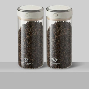 Contenitore per Caffè in Grani, Barattolo in Vetro per Alimenti, <span class=keywords><strong>Set</strong></span> di Contenitori in Vetro per <span class=keywords><strong>Cucina</strong></span> - Product Image 3