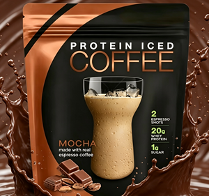 Poudre de café protéiné glacé 20g de protéines par portion Santé Détox par WONFATEA - Product Image 3