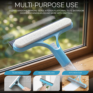 Nettoyeur de vitres double face professionnel en plastique à prix d'usine, raclette de douche pulvérisatrice pour le nettoyage des fenêtres à domicile - Product Image 4