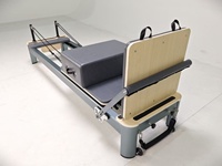 Máquina de Pilates Reformer Plegable Comercial con 6 Resortes y Núcleo Resistente, Certificación CE, de Aluminio/Aleación de Aluminio para Estudio