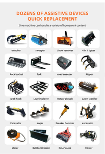 टॉपसेंस फैक्ट्री की कीमत मिनी स्किड स्टीड लोडर s16 मिनी लोडर बिक्री - Product Image 6