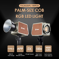 TOLIFO PL-100RGB, lumière vidéo LED RGB de 100W, format poche, mini lumière COB portable pour la photographie, pour les créateurs de contenu, les vlogueurs, le studio