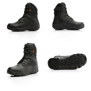 Stivali da Trekking da combattimento all'aperto nella giungla Design in pelle del deserto con suola in gomma resistente - Product Image 1