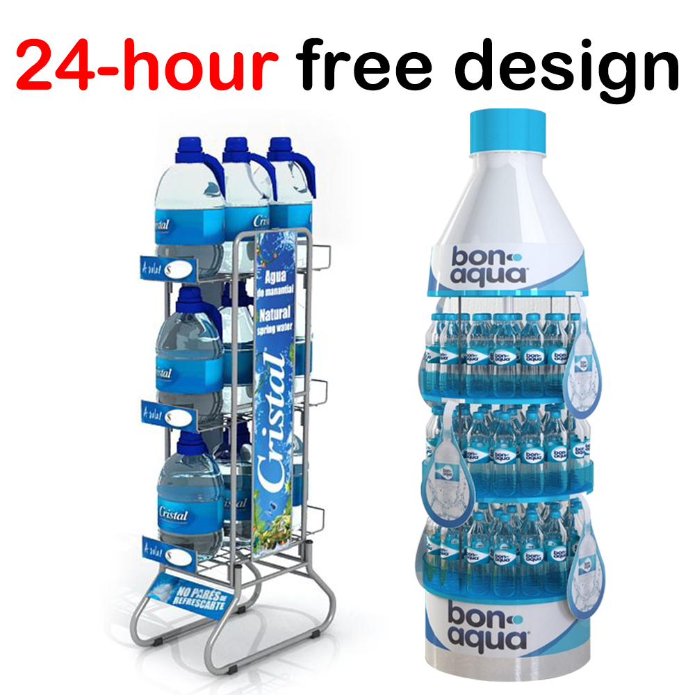 Apache Fashion Mineral Water Display Rack Customizable Floor Type for Hot Stores in Supermarkets — view 3