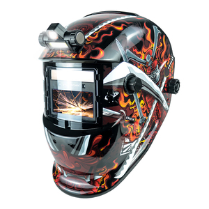 Casco de Soldadura con Oscurecimiento Automático TRQ Solar, Estado Oscuro Ajustable (<span class=keywords><strong>DIN9</strong></span>~<span class=keywords><strong>13</strong></span>), Respuesta Rápida (Tiempo de Conmutación de 0.15ms), Patrones Personalizables - Product Image 1