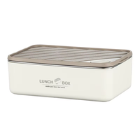Boîte à bento en acier inoxydable 304 de haute qualité, multi-couches, compatible micro-ondes, hermétique, sans BPA, chauffe-plat, récipient alimentaire chauffable