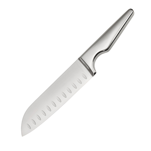 Ensemble de 5 couteaux de cuisine en acier inoxydable, manche creux, couteaux de chef, couteau à découper, Santoku, manche courbé, DIY, OEM, ODM - Product Image 1