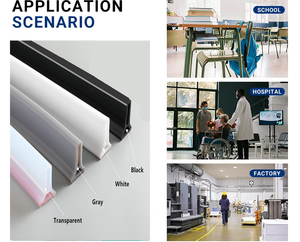 حاجز استحمام من السيليكون ذاتي اللصق ، شريط ، واقي رش الدش للحمام والمطبخ - Product Image 6