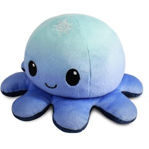 TeeTurtle Original Reversible Octopus Plushie Cute Sensory Fidget Animal relleno para decoración del hogar Día + Noche Cambios de humor - Product Image 1