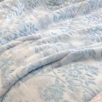 Plaid matelassé en velours de lait jacquard gaufré, imprimé réactif, réversible, chaud, motifs floraux variés disponibles