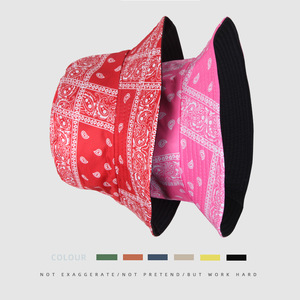 Chapeau Bob à Motif Bandana Unisexe Décontracté d'Été Anti-UV pour Pêche en Plein Air Léger Pliable Tendance Streetwear OEM - Product Image 3