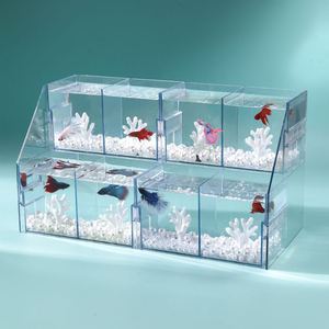 Kaufen Sie eins, erhalten Sie eins gratis: Neues, alles-in-einem, selbstsustanzierendes, ökologisches Betta-Fischbecken, mehrschichtig stapelbare Zuchtbox für Schreibtisch, Zuhause und Büro. - Product Image 4