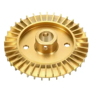 China Suppliers HKAA OEM Customized brass Stainless steel Anodized aluminum axial fan impeller pump impellers