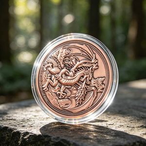 Barra de cobre puro 999 de 1 onza para regalo, medalla de recuerdo. - Product Image 2