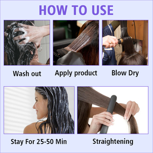Traitement capillaire lissant et volumisant Joynna Brazilian Keratin Organic Anti-Dandruff avec huile d'argan et formule crème - Product Image 4