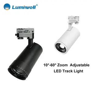 5 Years Warranty Integrated AC100-277V 10-60 Degree 4000K LED Track Light Heads 45W