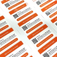 Étiquette PET blanche avec code QR, résistante à l'eau et à l'abrasion, 1 code pour 1 article, pour l'agriculture