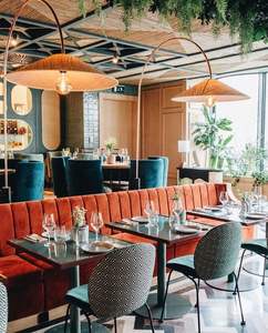 Bankett Stand Sitz Design für Coffeeshop Fast Food Hotel Restaurant Massivholz Möbel Sofa Stühle Tisch Sets Lieferungen - Product Image 3