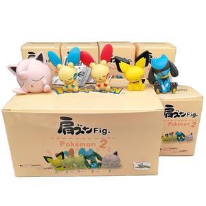Pokemones figurines d'épaule Meowth Kata Zun <span class=keywords><strong>Fig</strong></span> dormir Munchlax PVC jouets Rowlet Gengar Surprise boîte aveugle pour Capsule - Product Image 2
