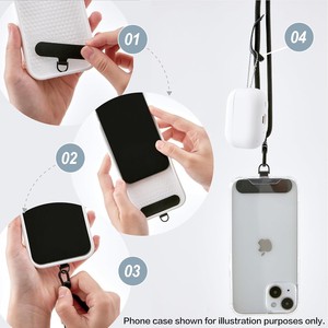Long cordon de cou universel antivol en polyester durable pour téléphone portable, réglable, pour iPhone et <span class=keywords><strong>Android</strong></span> - Product Image 4