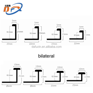 Trang trí dải của nhà sản xuất 0.8mm Độ dày hợp kim nhôm xương cá sàn trang trí cắt tỉa cho sàn gạch bao gồm - Product Image 4