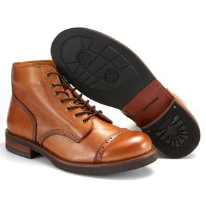 Nouvelles Bottes Homme Haut de Gamme 2024 pour Bureau, Soirées et Carrière – Rétro, Faites à la Main, Imperméables, Respirantes et Rehaussantes - Product Image 4
