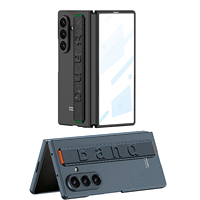 Coque arrière PC ultra-fine de luxe antichoc pour Z Fold 8 Ultra avec dragonne, compatible avec Z Fold 7/6 et film de protection en verre