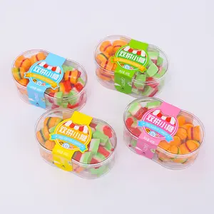 80g shuangpin xiaotang fun hamburg watermelon children's soft candy supermarket hamburger gummy candy